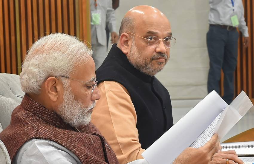 प्रधानमंत्री नरेंद्र मोदी और बीजेपी अध्यक्ष अमित शाह। (पीटीआई फाइल फोटो)