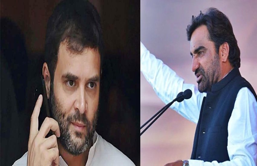 राहुल गांधी और हनुमान बेनीवाल, फोटो सोर्स- सोशल मीडिया