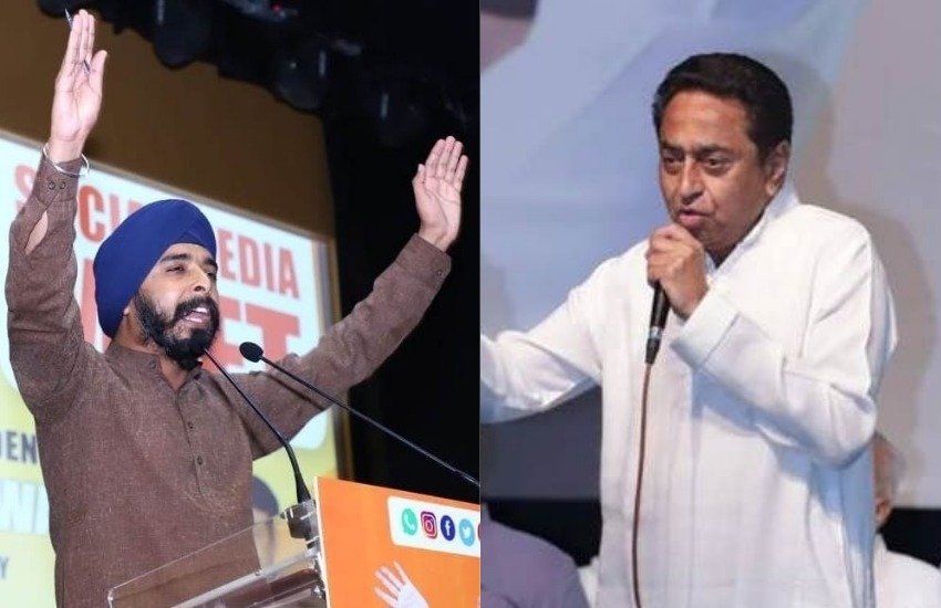 म.प्र में कांग्रेस की तरफ से सीएम पद की रेस में कमलनाथ और ज्योतिरादित्य सिंधिया प्रबल दावेदार माने जा रहे हैं। (फोटोः FB/@TajinderPalSinghBaggaNew/TheKamalNath)
