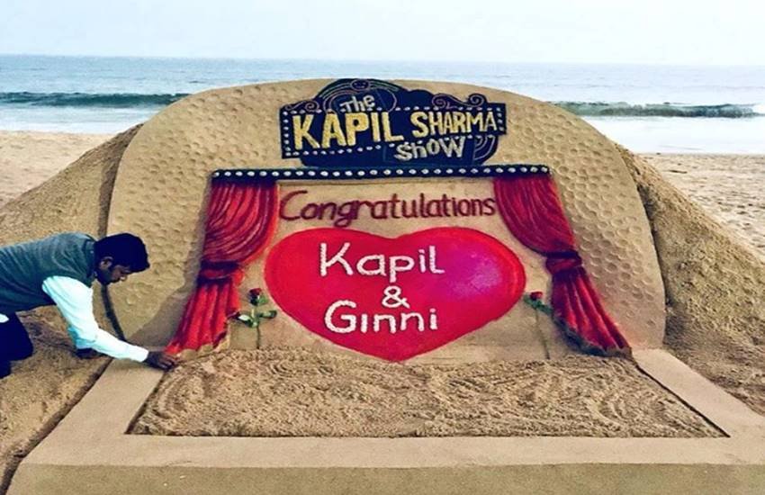 (Source: Sudarshan Patnaik twitter account)
सैंड आर्टिस्ट ने कपिल को दी शादी की शुभकामनाएं
