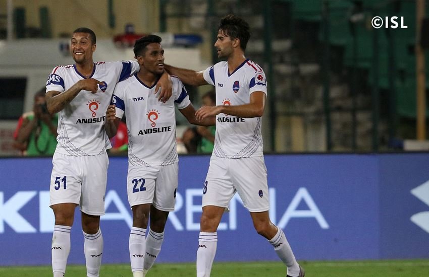 चेन्नइयन एफसी बनाम दिल्ली डाइनामोज एफसी। (Photo Courtesy: ISL)