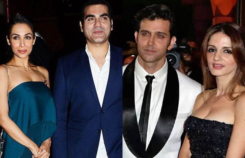 Hrithik Roshan-Sussane Khan, Farhan Akhtar-Adhuna Bhabani, Malaika Arora - Arbaaz Khan, Bollywood couples, Bollywood couples love story