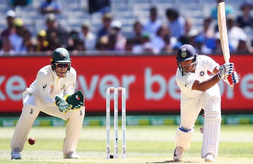 मैच के दौरान मयंक अग्रवाल। (Photo Courtesy: ICC)