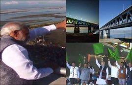 "Bogibeel bridge, bogibeel bridge photos, Bogibeel bridge assam, Bogibeel bridge inauguration, Bogibeel bridge facts, Bogibeel bridge assam to arunachal pradesh distance, Bogibeel bridge pm modi, Bogibeel railway bridge, longest bridge in india, bogibeel bridge longest bridge, bogibeel bridge cost, india news