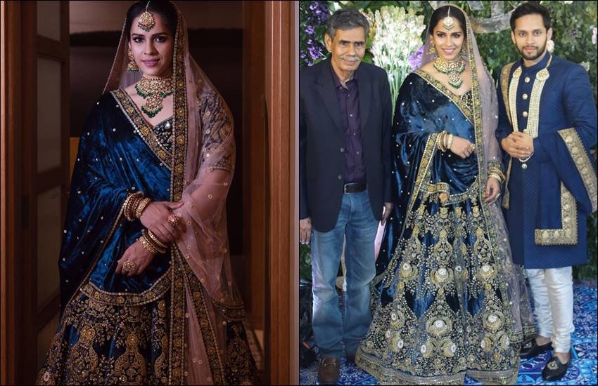 saina nehwal wedding, saina nehwal reception, saina nehwal parupalli kashyap, saina nehwal marriage, saina wedding, badminton news, sports news,