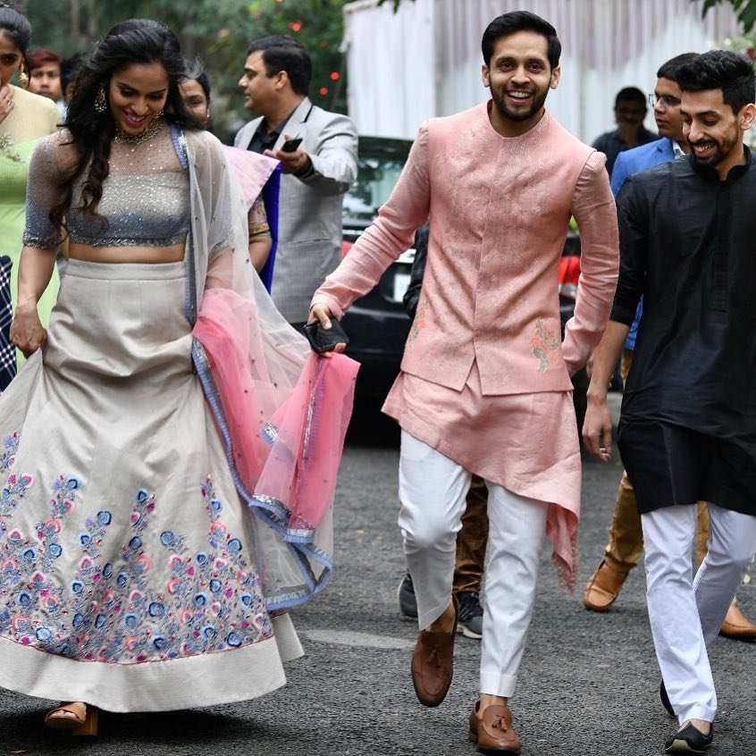 saina nehwal wedding, saina nehwal reception, saina nehwal parupalli kashyap, saina nehwal marriage, saina wedding, badminton news, sports news,