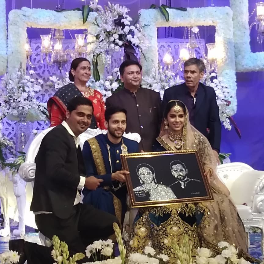 saina nehwal wedding, saina nehwal reception, saina nehwal parupalli kashyap, saina nehwal marriage, saina wedding, badminton news, sports news,