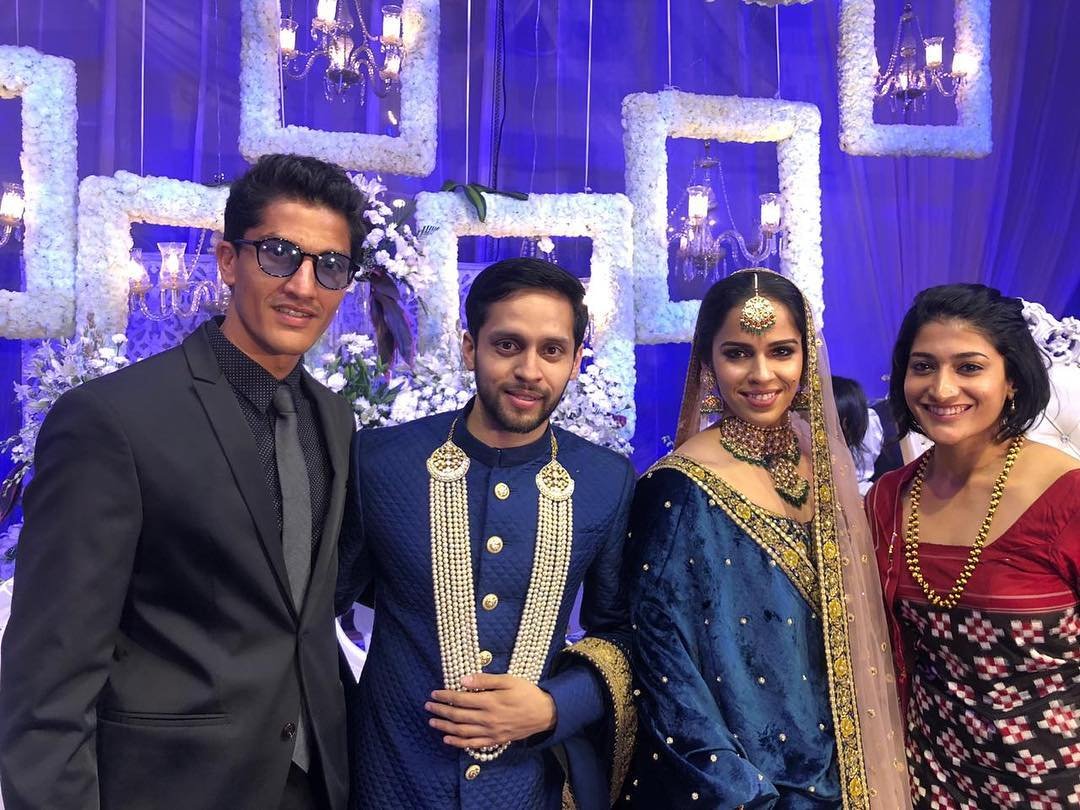 saina nehwal wedding, saina nehwal reception, saina nehwal parupalli kashyap, saina nehwal marriage, saina wedding, badminton news, sports news,