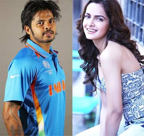 sreesanth with shriya saran, sreesanth affair, sreesanth girls friends, sreesanth affair with bollywood actress, bigg boss contestant sreesanth, sreesanth cricket career