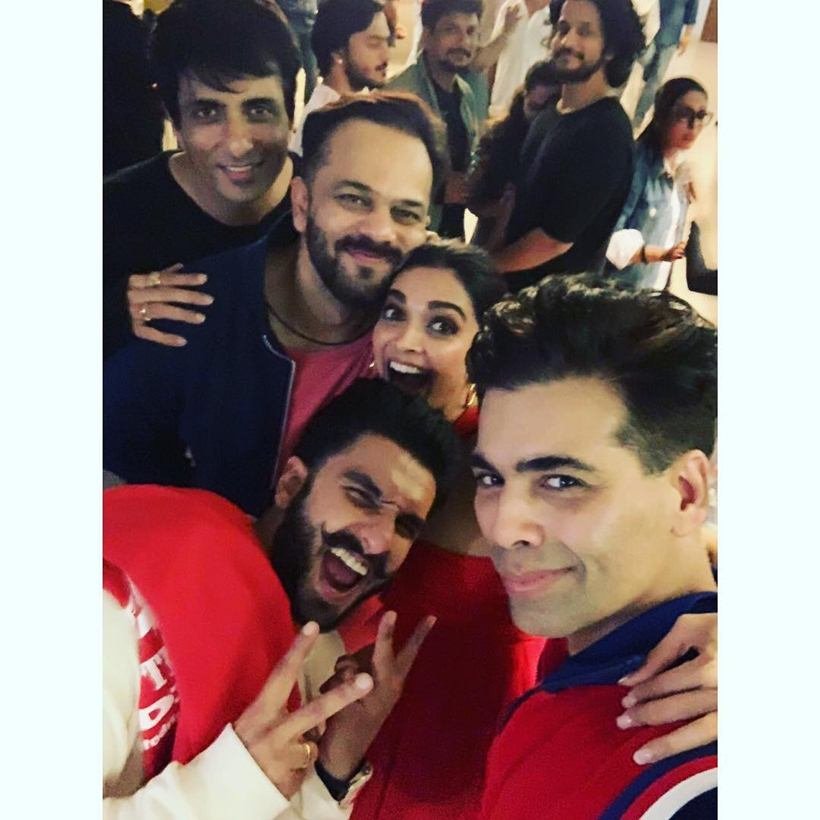"simmba, simmba screening, deepika padukone, ranveer singh, deepika ranveer simmba screening, karan johar, rohit shetty, sara ali khan, sara ali khan simmba screening, amrita singh, ibrahim ali khan, simba, simba screening, simba release, simba release, simba cast"