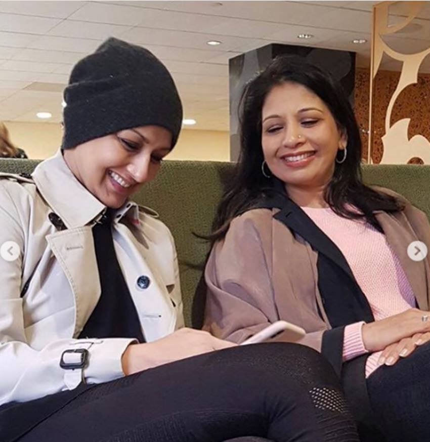 Sonali Bendre, sonali bendre sister rupa ranadive, sonali bendre cancer treatment, sonali bendre new york