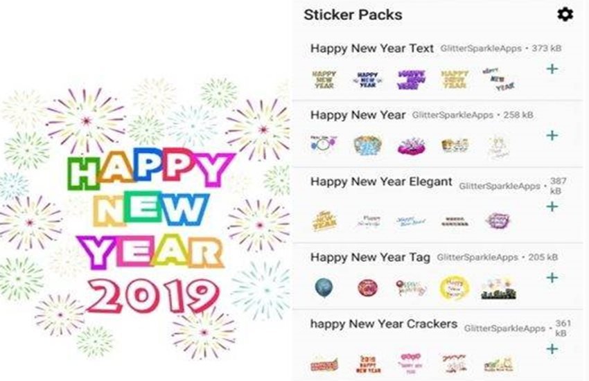 happy new year, happy new year 2019, happy new year whatsapp stickers, happy new year wishes, happy new year status, happy new year whatsapp wishes, Just Wish -Stickers for WhatsApp