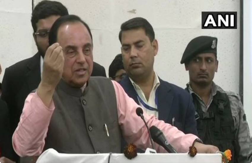 भारतीय जनता पार्टी के सांसद सुब्रमण्यम स्वामी
(फोटो सोर्स : ANI)