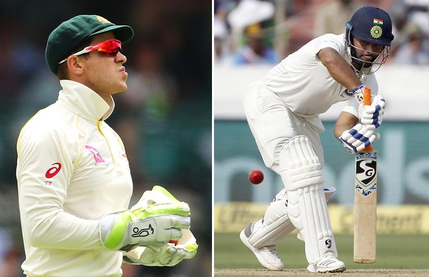 टिम पेन और ऋषभ पंत।