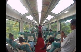 Kalka-Shimla, Kalka-Shimla train, Kalka-Shimla train ticket price, Kalka-Shimla train ticket, natural beauty from roof of the train, train roof
