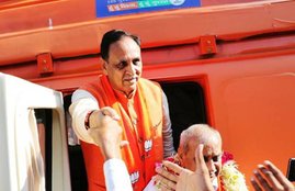 Gujarat CM, CM Vijay Rupani, CM Gujarat, Congress’s, BJP Mahila Morcha, Madhya Pradesh assembly elections, BJP karyakartas, BJP members, PM Narendra Modi, rahul gandhi, Congress, congress president