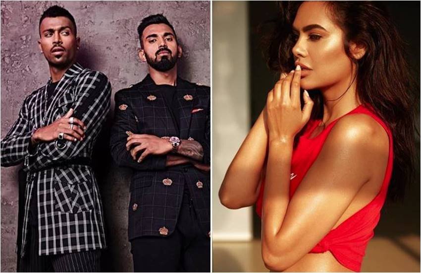 हार्दिक पांड्या और केएल राहुल, दूसरी तरफ एक्ट्रेस ईशा गुप्ता (फोटोसोर्स: @ 
hardikpandya93 and @egupta)