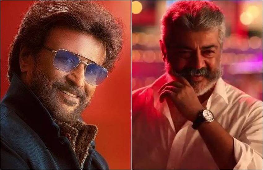 फिल्म Petta का पोस्टर दूसरी तरफ विश्वासम का पोस्टर फिल्म Petta का पोस्टर दूसरी तरफ विश्वासम का पोस्टर