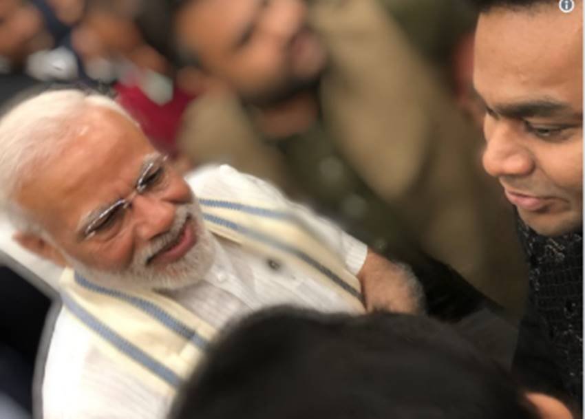 संगीतकार एआर रहमान संग पीएम मोदी