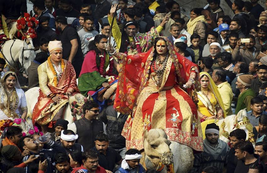 kumbh mela, Kumbh, Prayagraj, Uttar Pradesh, Allahabad, kinnar akhara, kinnar akhara pehswai