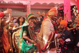 hardik patel, hardik patel marriage photos, patidar quota leader, hardik patel marriage, hardik patel to marry kinjal patel, hardik patel marriage, india news
