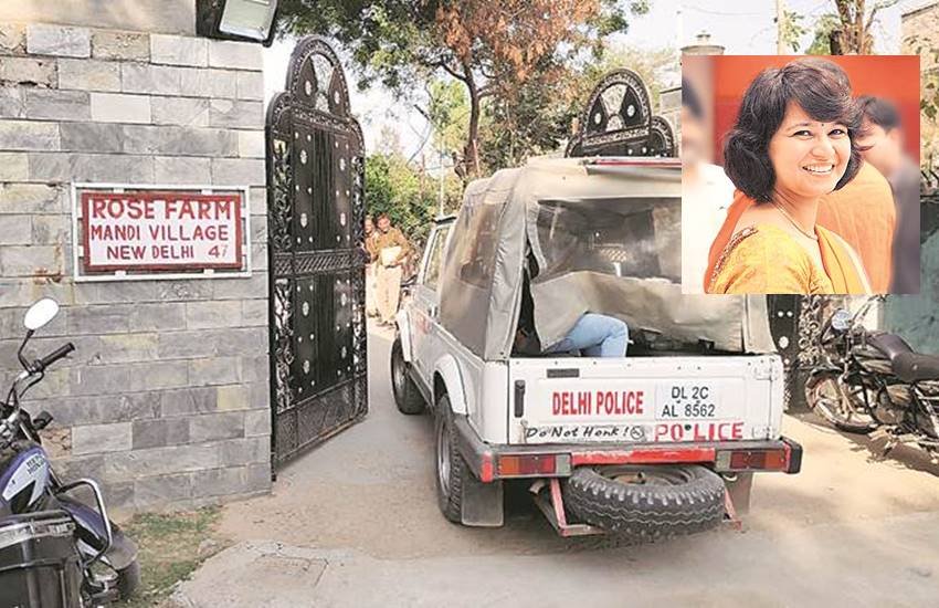 इसी फार्महाउस पर हुई वारदात। महिला आर्किटेक्‍ट अर्चना गुप्‍ता (इनसेट) (Photo : (Mahender Singh Manral)