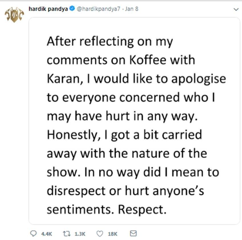 Hardik Pandya, KL Rahul, Indian Cricketers Ban, 'Koffee with Karan', Karan Johar, Star World, Sports News, Cricket News, Hindi News, हार्दिक पंड्या, केएल राहुल, प्रतिबंध, बैन, कॉफी विद करण, करण जौहर, टिप्पणी, खेल समाचार, क्रिकेट समाचार, हिंदी समाचार
