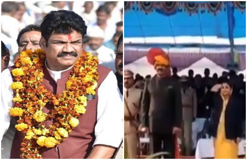 MP सरकार में मंत्री गोविंद सिंह राजपूत राष्ट्रगान के दौरान सलामी देना भूले 
फोटो सोर्स- फेसबुक