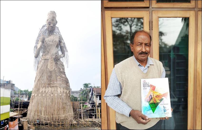 दुनिया की सबसे ऊंची देवी दुर्गा की मूर्ति बनाने वाले नूरुद्दीन अहमद का लिम्का बुक रिकॉर्ड्स में नाम दर्ज