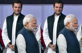 PM Modi and Congress president Rahul Gandhi