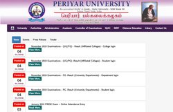 Periyar University UG, PG November Result 2018: पेरियार यूनिवर्सिटी के परिणाम घोषित, मार्कशीट यहां से करें डाउनलोड