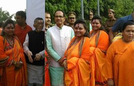 Pooja Shakun Pandey, Hindu Mahasabha, Photos, BJP, Shivarj Singh Chauhan, Uma Bharati, Santosh Gangwar, Facebook, Narendra Modi, PM, Mahatma Gandhi, Assassination, Aligarh, Uttar Pradesh, State News, National News, Hindi News