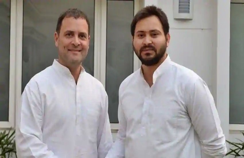 राहुल गांधी और तेजस्वी यादव, फोटो सोर्स- इंडियन एक्सप्रेस
