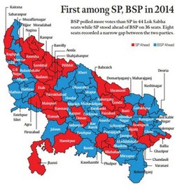 सपा-बसपा के गठबंधन पर पोस्टर जारी, मायावती को दिखाया- रानी लक्ष्मीबाई, अखिलेश को बताया- टीपू सुल्तान