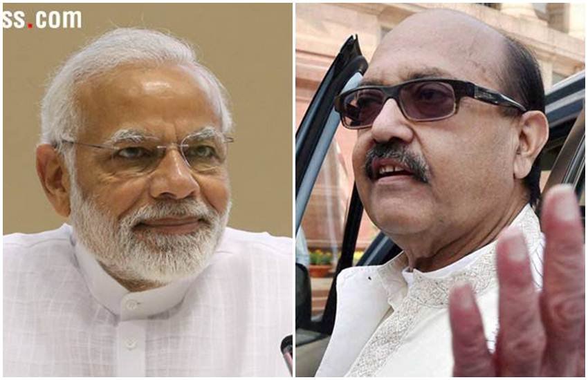 amar singh with modi amar singh with modi