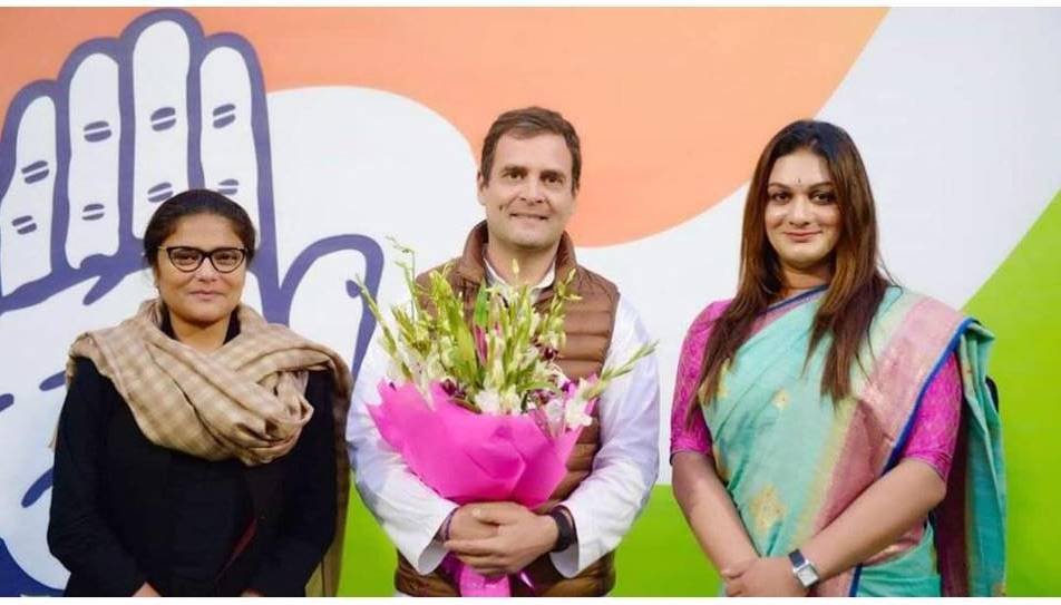 "congress, apsara reddy, transgender congress leader, transgender, transgender office bearer, political figure, rahul gandhi, sushmita dev, andhra pradesh, transgender politician"