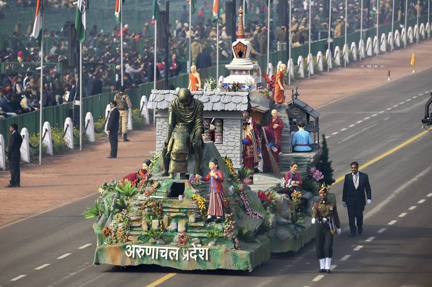अरुणाचल प्रदेश की झांकी।