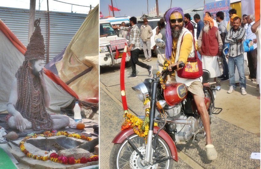 बुलेट वाले और महंगी सिगरेट पीने वाले बाबा, फोटो सोर्स- कुमार सम्भव जैन