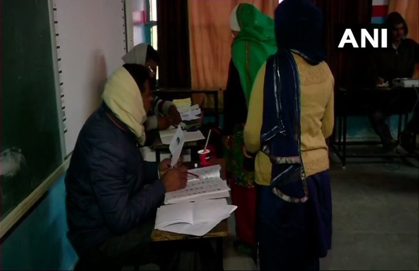 जींद उपचुनाव में वोटिंग जारी 
फोटो सोर्स- ANI/ट्विटर 