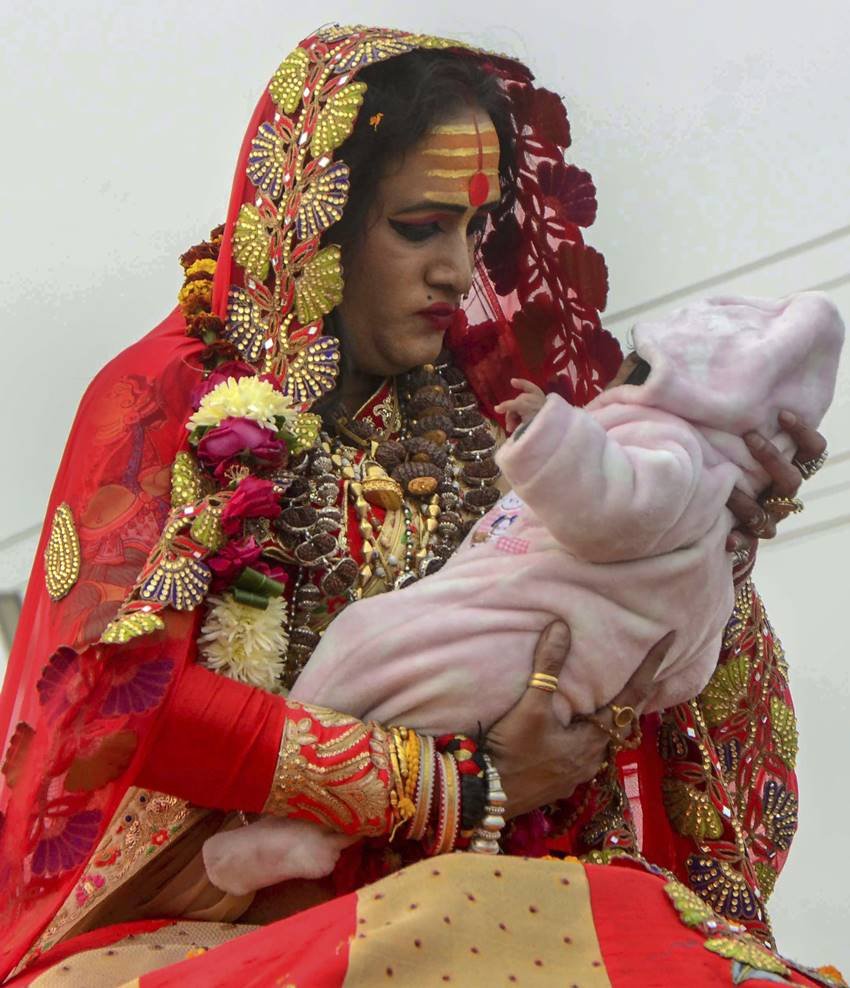 kumbh mela, Kumbh, Prayagraj, Uttar Pradesh, Allahabad, kinnar akhara, kinnar akhara pehswai