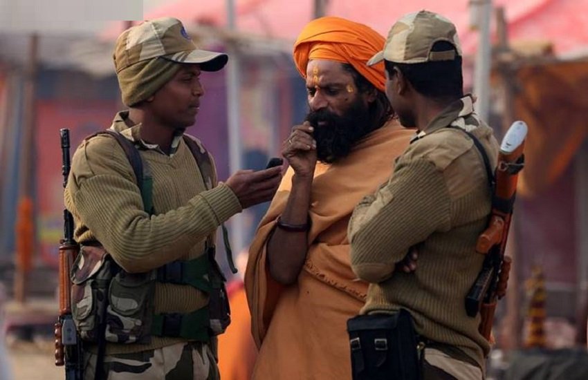 कुंभ मेले की सुरक्षा (एक्सप्रेस फोटो)