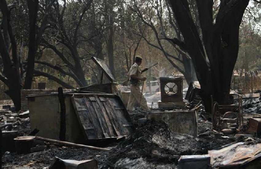 मथुरा का जवाहर बाग (एक्सप्रेस फाइल फोटो)
