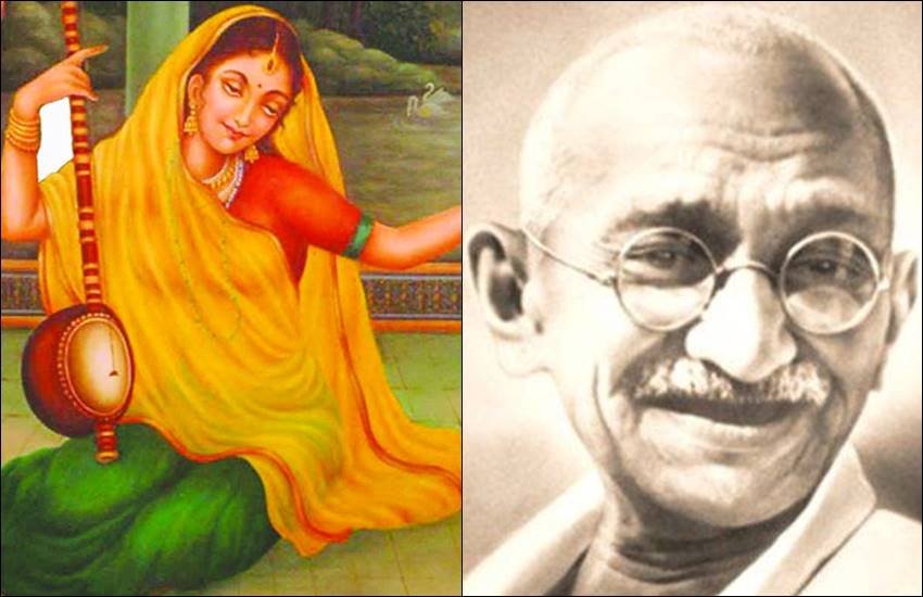 गांधी के शब्दों में मीरांबाई ‘महान सत्याग्रही’ थीं। वे दक्षिण अफ्रीका के अपने आंदोलन से ही मीरां की इस सत्याग्रही शक्ति से शक्ति प्राप्त कर रहे थे और मीरां के अपने सत्य के लिए निर्द्वंद्व भाव से विषपान का बार-बार स्मरण करते हैं। गांधी मीरां के पति से अपने सत्य के लिए असहयोग करने का समर्थन करते हुए कहते हैं कि हमारे धार्मिक ग्रंथ ऐसे असहयोग का समर्थन करते हैं। हमारी परंपरा में प्रह्लाद ने अपने पिता से, विभीषण ने अपने क्रूर भाई से तथा मीरां ने अपने पति से असहयोग करके कुछ भी अनुचित नहीं किया। गांधी के शब्दों में मीरांबाई ‘महान सत्याग्रही’ थीं। वे दक्षिण अफ्रीका के अपने आंदोलन से ही मीरां की इस सत्याग्रही शक्ति से शक्ति प्राप्त कर रहे थे और मीरां के अपने सत्य के लिए निर्द्वंद्व भाव से विषपान का बार-बार स्मरण करते हैं। गांधी मीरां के पति से अपने सत्य के लिए असहयोग करने का समर्थन करते हुए कहते हैं कि हमारे धार्मिक ग्रंथ ऐसे असहयोग का समर्थन करते हैं। हमारी परंपरा में प्रह्लाद ने अपने पिता से, विभीषण ने अपने क्रूर भाई से तथा मीरां ने अपने पति से असहयोग करके कुछ भी अनुचित नहीं किया।