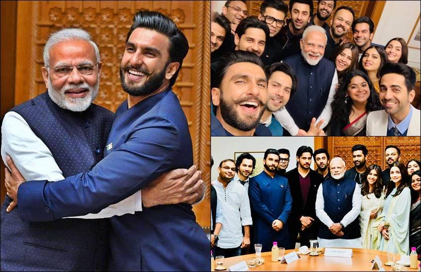 pm narendra modi, ranveer singh, alia bhatt, karan johar, modi, pm narendra modi bollywood, ranbir kapoor, alia bhatt, varun dhawan, rohit shetty, rajkummar rao, vicky kaushal, ayushmann khurrana, bhumi pednekar, sidharth malhotra