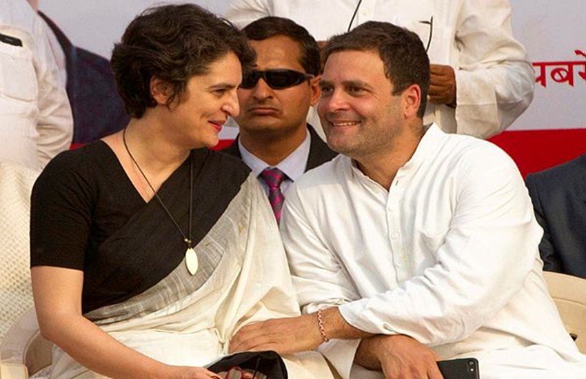 कांग्रेस अध्यक्ष राहुल गांधी और प्रियंका गांधी। (Photo: AP)