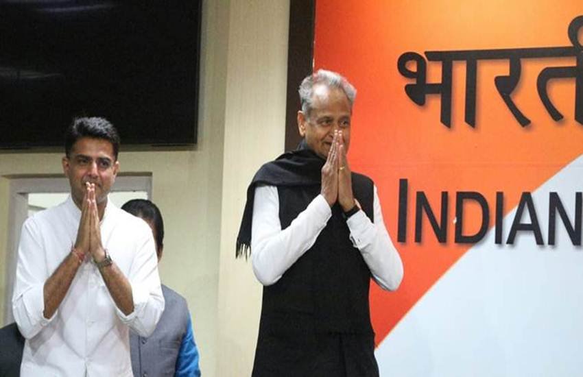 rajasthan chief minister ashok gehlot and dupty chief minister sachin pilot