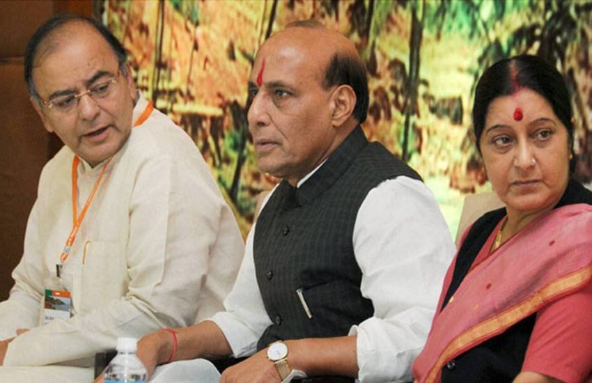 अरुण जेटली, राजनाथ सिंह और सुषमा स्वराज
(फोटो सोर्स : Indian Express)