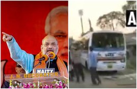 National news, Mamta Banerjee, Amit Shah, amit shah rally, Rajnath Singh, Violence, Kailash Vijayvargiya, पश्चिम बंगाल, अमित शाह, गृहमंत्री राजनाथ सिंह, ममता बनर्जी, हिंसा, तोड़फोड़
