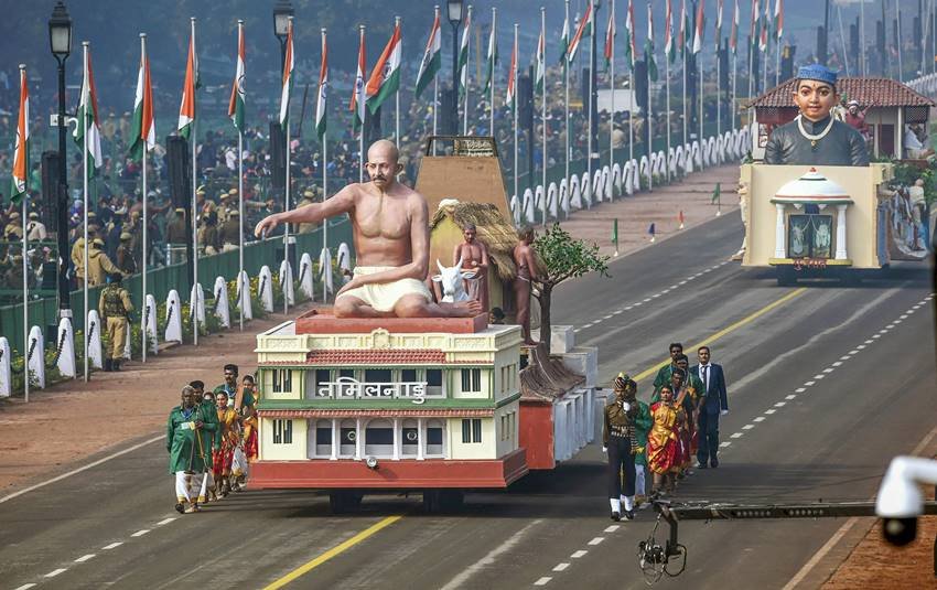 तमिलनाडू की झांकी।