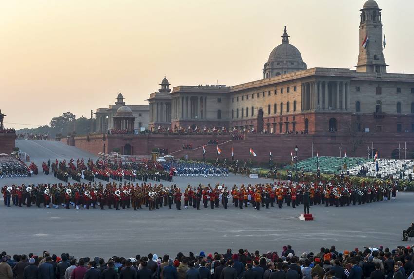 Beating retreat ceremony, Beating Retreat ceremony rehearsal, Delhi traffic restrictions,